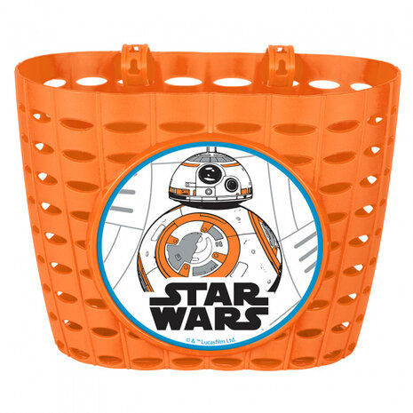 fietsmand Star Wars BB8 junior 20 cm oranje