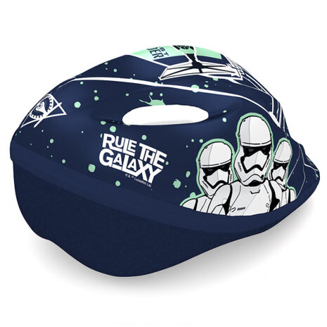 fietshelm Stormtrooper jongens donkerblauw maat 52/56 cm