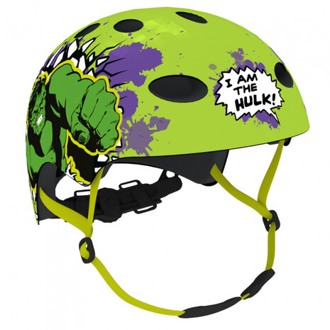 fietshelm Hulk jongens groen maat 54/58 cm