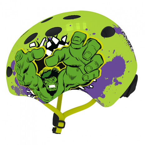 fietshelm Hulk jongens groen maat 54/58 cm