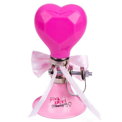 fietstoeter Princess 6,5 x 14 cm roze