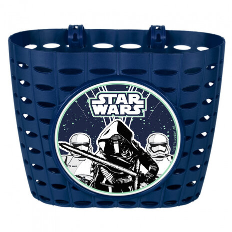 fietsmand Star Wars First Order junior 20 cm blauw