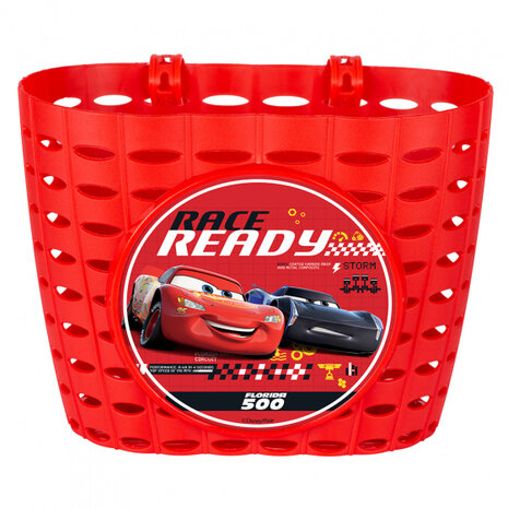 fietsmand Cars junior 20 cm rood