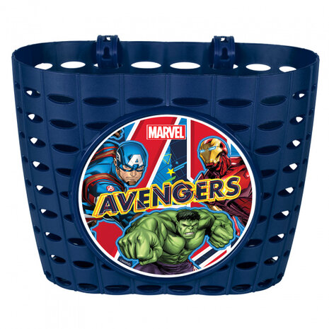 fietsmand Avengers junior 20 cm blauw