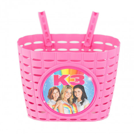 kinderfietsmand K3 junior 20 cm roze