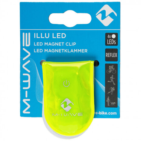 reflectieclip Magnetisch LED geel