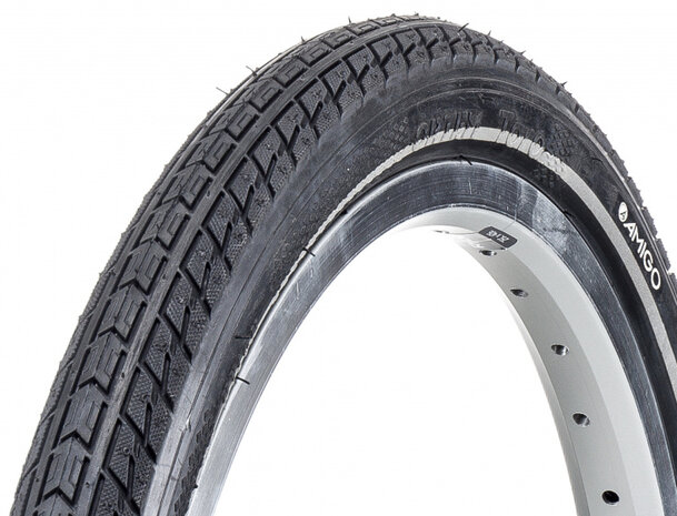 Buitenband Ortem Toro 20 x 1.75 (47-406) met reflectie zwart