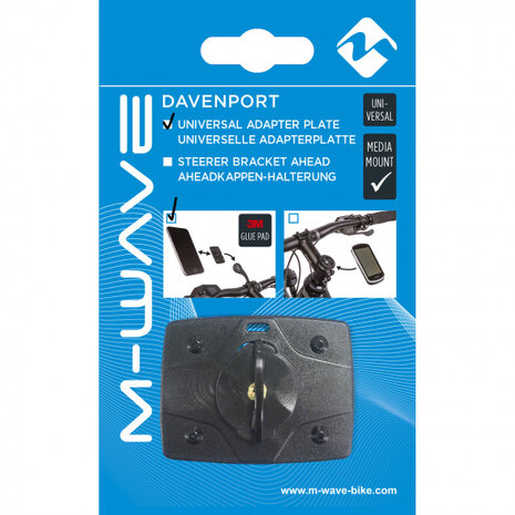 universele bevestigingsplaat Davenport Garmin zwart