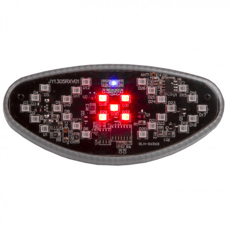 achterlicht knipperend 3,7V oplaadbaar led grijs