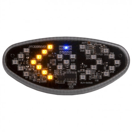 achterlicht knipperend 3,7V oplaadbaar led grijs