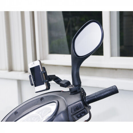 telefoonhouder 50-100 mm zwart