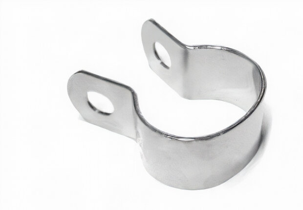 bandage 22 mm RVS zilver 10 stuks