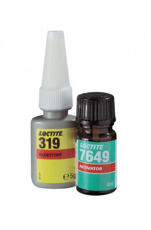 ruitenlijm met activator 319 &amp; 7649 5 gr &amp; 4 ml 2 stuks