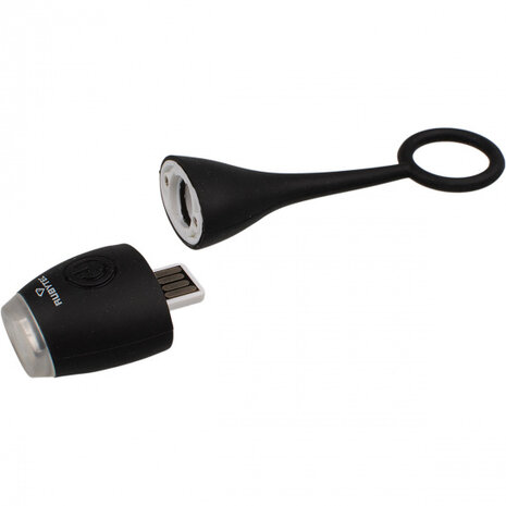 usb-zaklamp Tetra 12 cm ABS oplaadbaar zwart