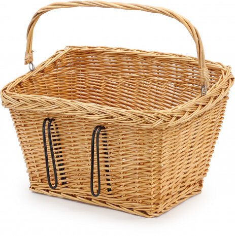 fietsmand voor 45 x 30 x 30/25 cm riet naturel