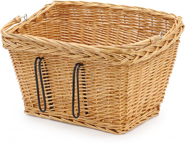fietsmand voor 45 x 30 x 30/25 cm riet naturel