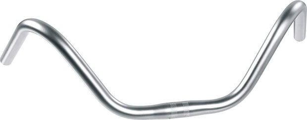 stuurbocht verhoogd junior 53 cm verchroomd staal zilver