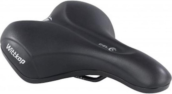 zadel In Mould TRK 2.0 unisex 26 cm gel/staal zwart