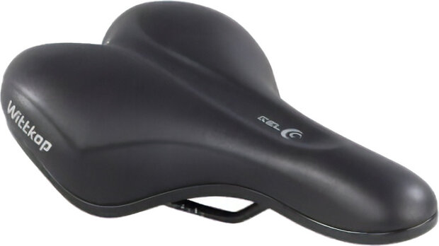 zadel In Mould TRK 1.0 heren 22 cm gel/staal zwart