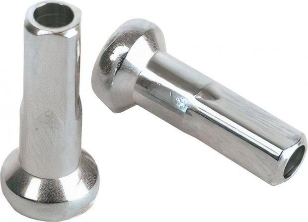 spaaknippels 14G naar 13G/14 mm RVS zilver 144 stuks