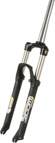 voorvork Oversized verend junior 16&quot; 11/8&quot; staal zwart