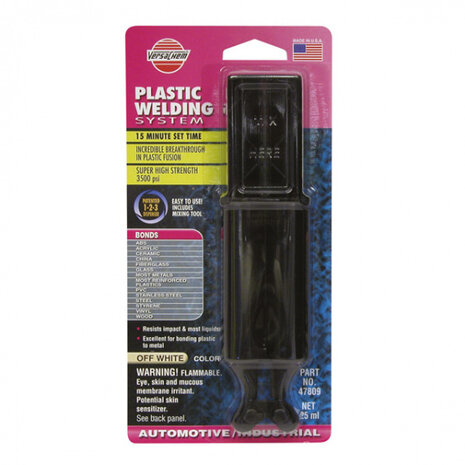 methacrylaatlijm 25 ml wit/zwart