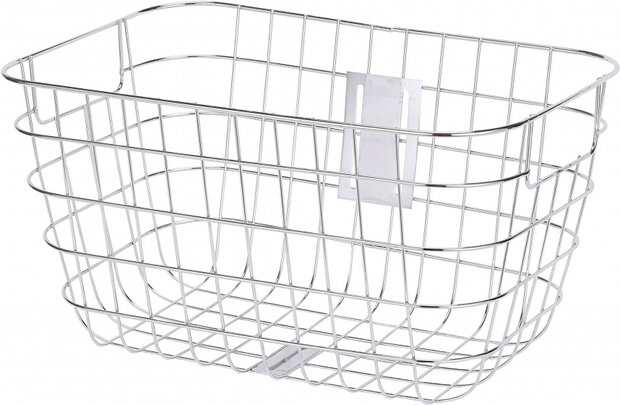 fietsmand 26 liter voor staal zilver