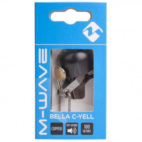 fietsbel Bella C-Yell 30 mm zwart