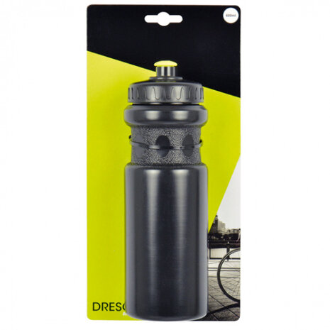 bidon 600 ml 29 cm zwart