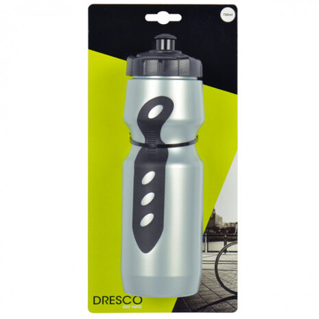 bidon anti-slip 700 ml 29 cm grijs/zwart