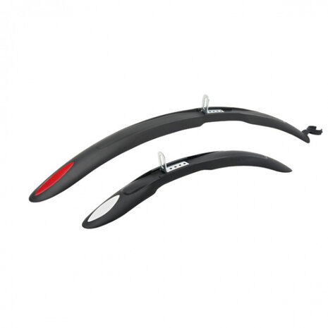 spatbordset MTB 24/26 inch zwart 3-delig