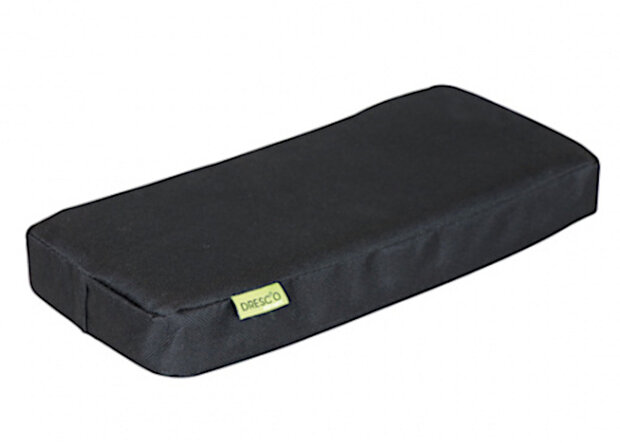 bagagedragerkussen junior 32 x 15 cm polyester zwart
