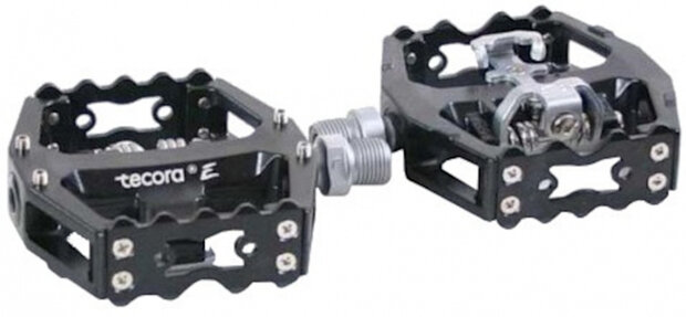 klikpedalenset All Mountain Combi aluminium zwart