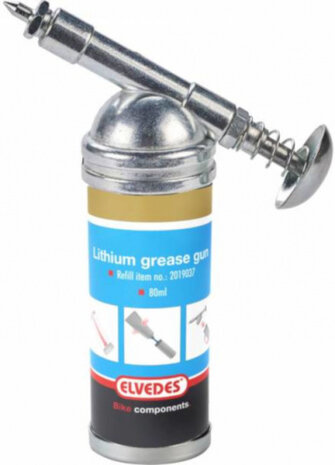 vetspuit 80 ml staal zilver