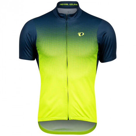 fietsshirt Select LTD heren polyester geel/blauw maat S