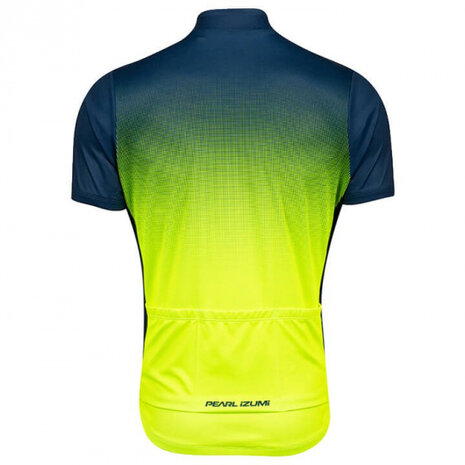 fietsshirt Select LTD heren polyester geel/blauw maat S