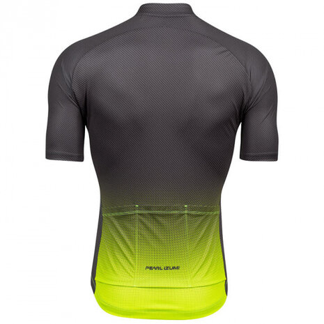 fietsshirt Attack heren polyester geel/grijs maat S