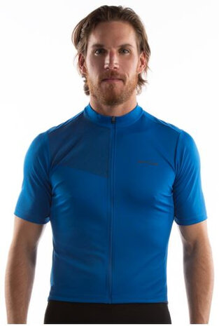 wielershirt Tour Jersey heren polyester blauw mt S