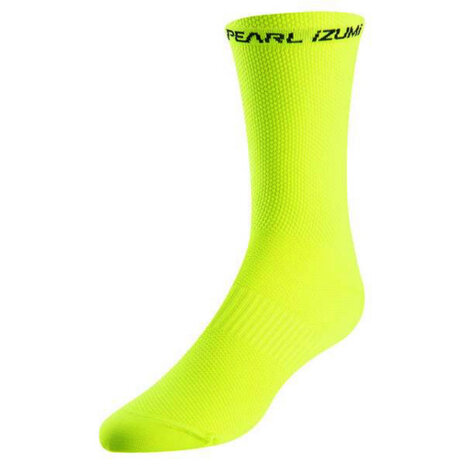 fietssokken Elite heren nylon geel maat M