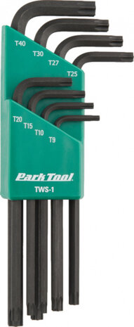 torxsleutelset TWS-1 T9-T40 staal groen/zwart 9-delig