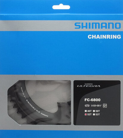 kettingblad Ultegra FC-6800 52T-MB 11S 110 mm zwart