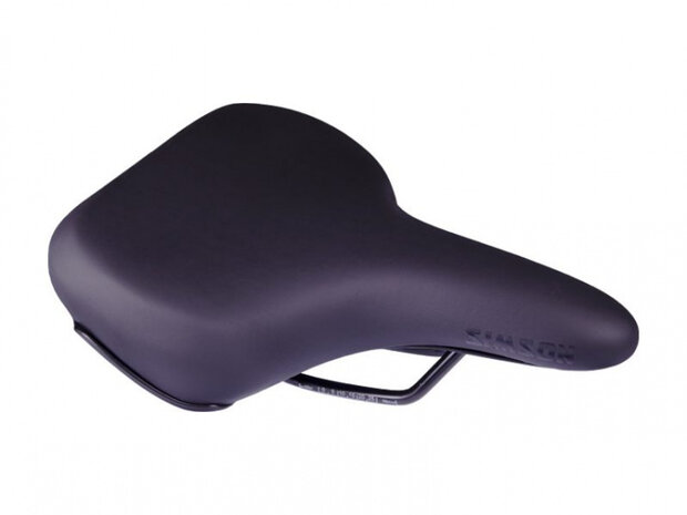 zadel e-bike met handgreep unisex 248 x 205 mm zwart
