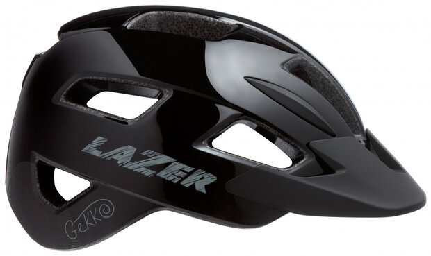 kinderhelm Gekko junior zwart maat 50-56 cm
