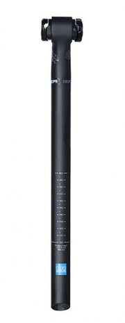 zadelpen Discover vast 27,2 x 400 mm carbon zwart