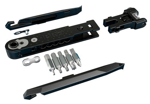 mini-multitool zadelmontage 13 functies staal zwart