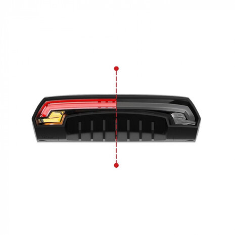 achterlicht met afstandsbediening en laser USB
