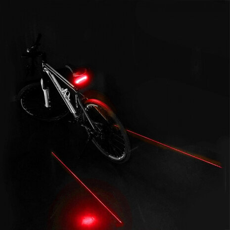 achterlicht met afstandsbediening en laser USB