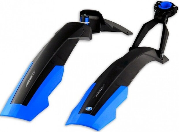 spatbordset Adhd Short 26-27,5 inch zwart/blauw