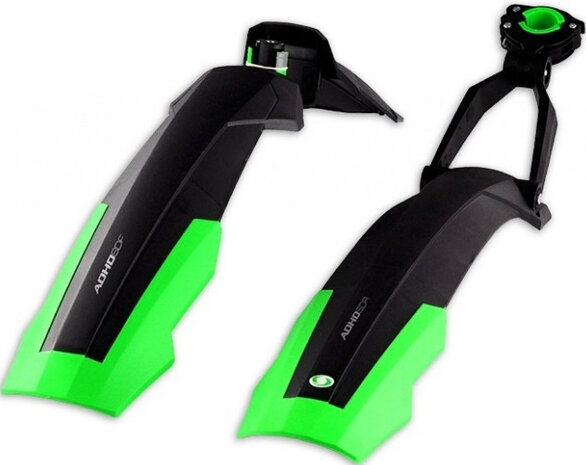 spatbordset Adhd Short 26-27,5 inch zwart/groen