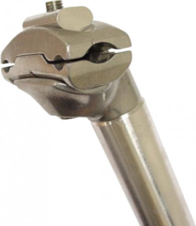 zadelpen vast 300 x 28,6 aluminium zilver